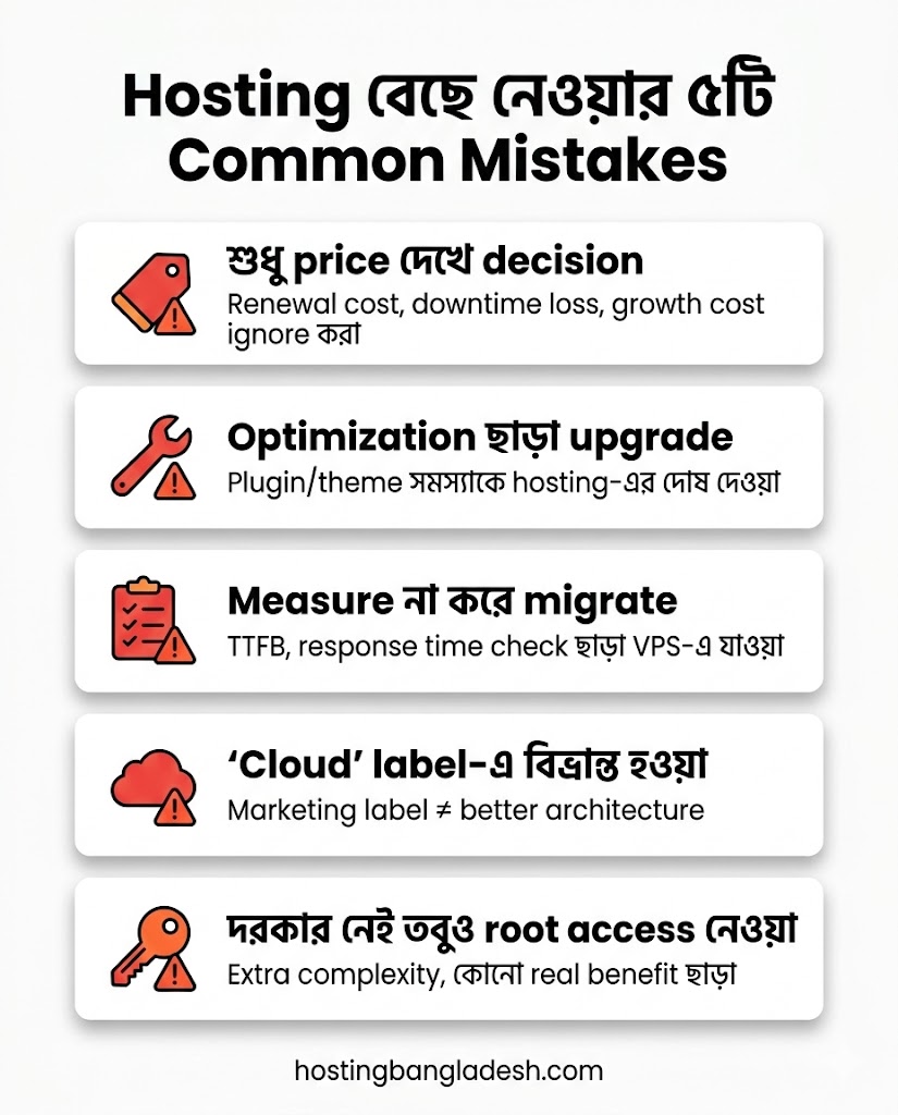 Common mistakes to avoid when choosing between shared hosting and VPS hosting